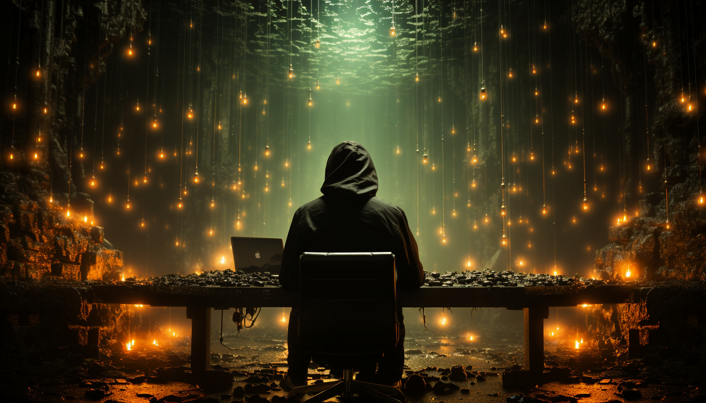 Hacker pris en photo de Dos